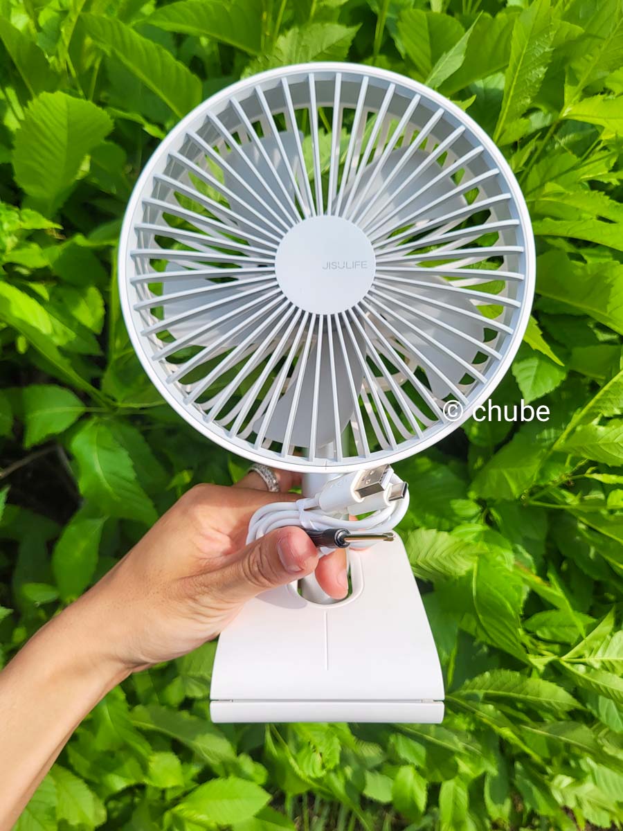 Quạt kẹp mini đa năng Jisulife F7B - 3 cấp độ gió - ảnh 1