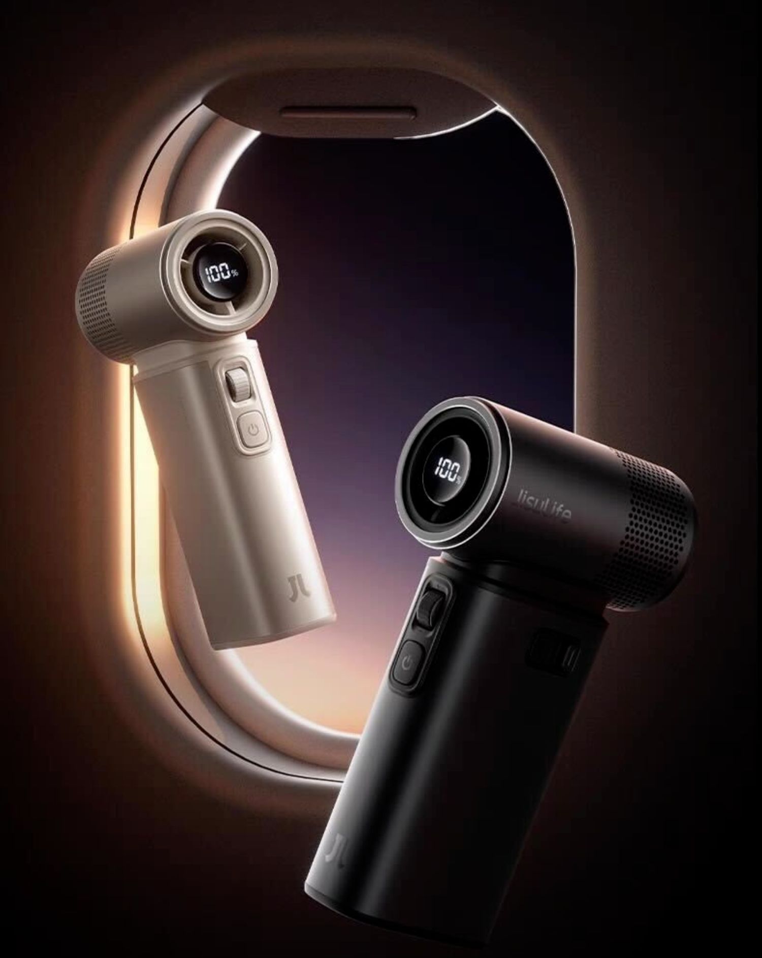 Quạt mini turbo du lịch cầm tay Jisulife ULTRA2