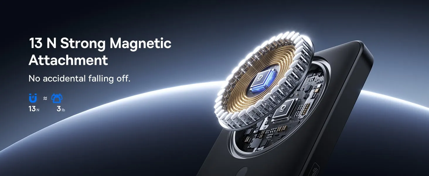 Pin dự phòng Baseus EnerFill FM12 hỗ trợ sạc không dây Qi2 - ảnh 7