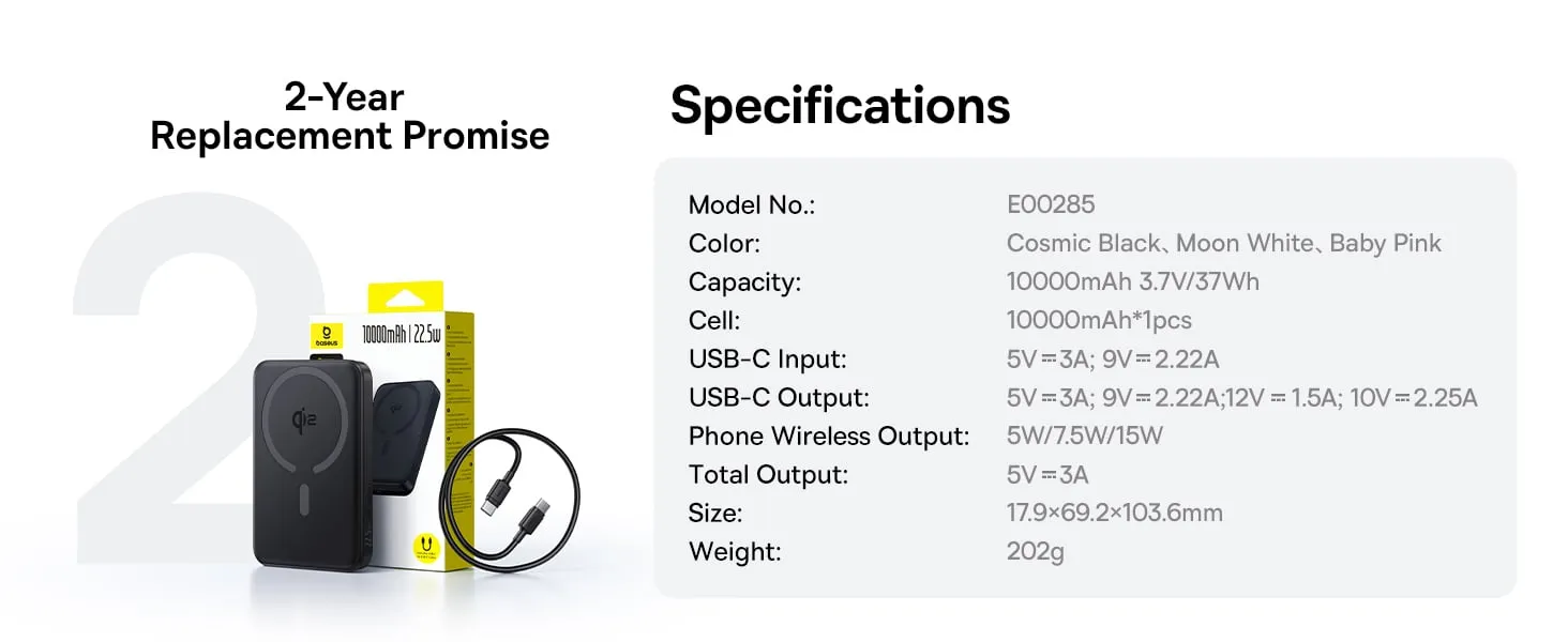 Pin dự phòng không dây Baseus EnerFill FM12 Qi2 10000mAh cao cấp - ảnh 12