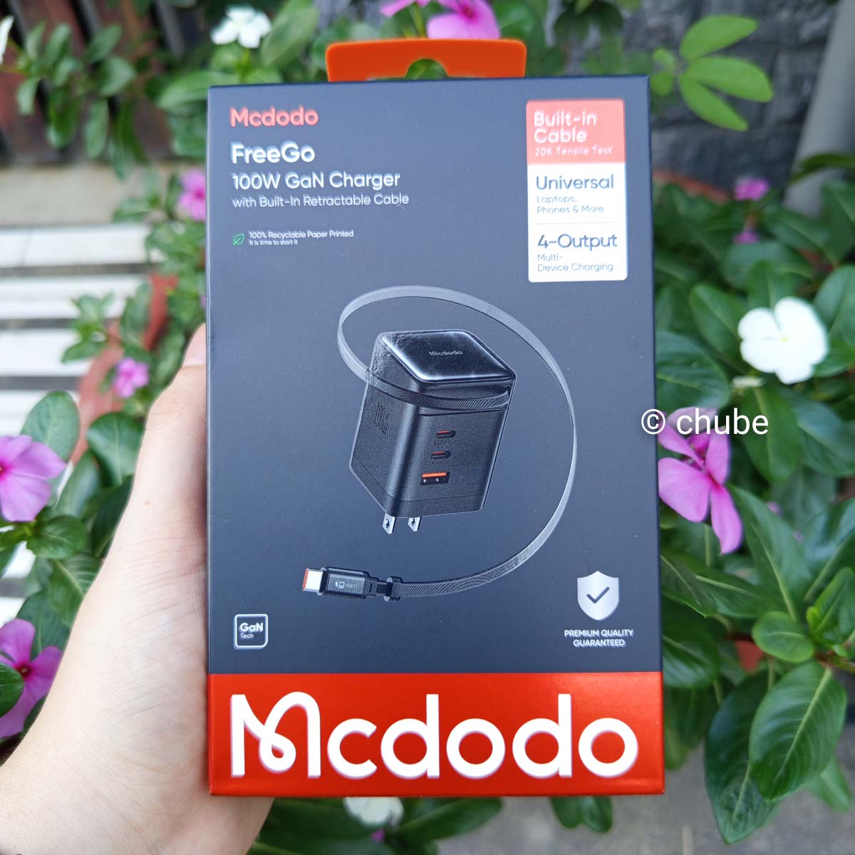 Vỏ hộp bộ sạc GaN Mcdodo CH-8480 FreeGo 100W