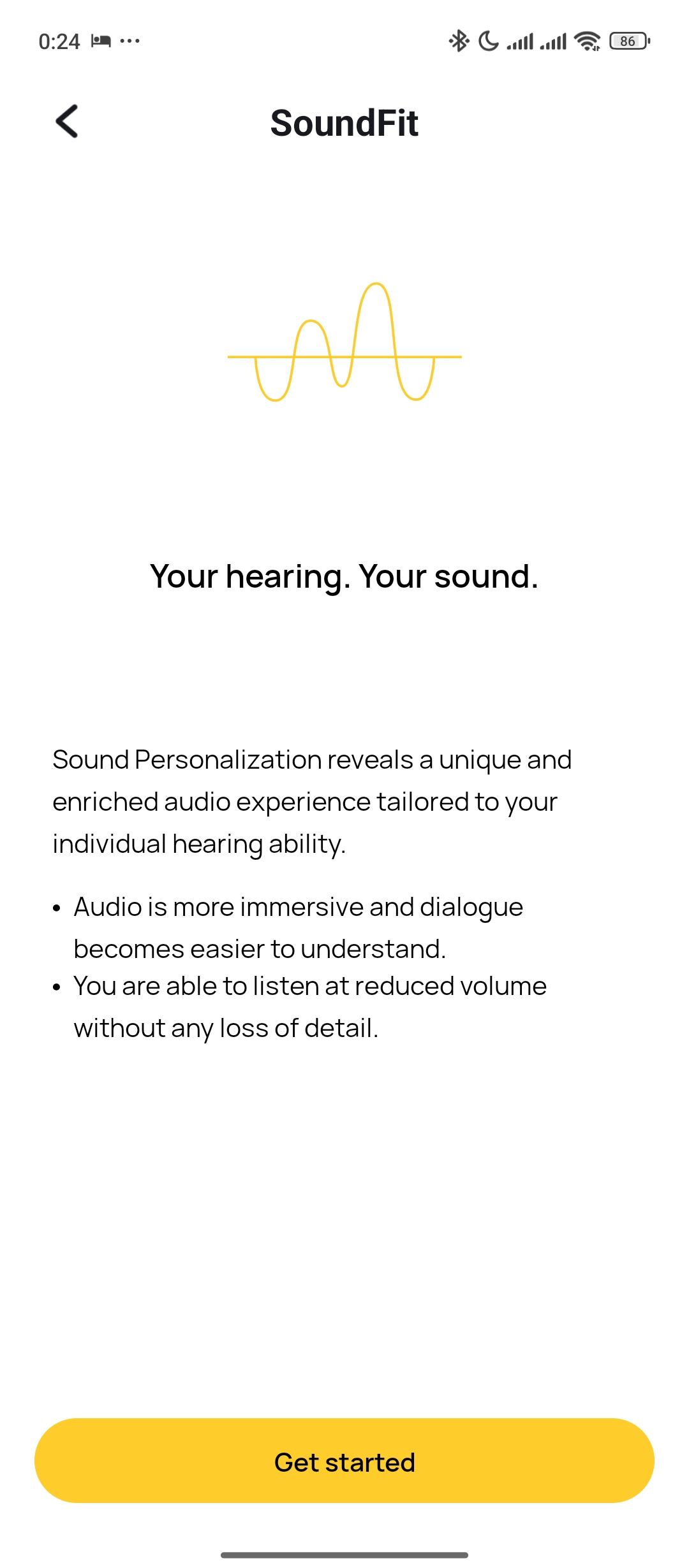 Chỉnh chức năng soundfit trên tai nghe Baseus XH1