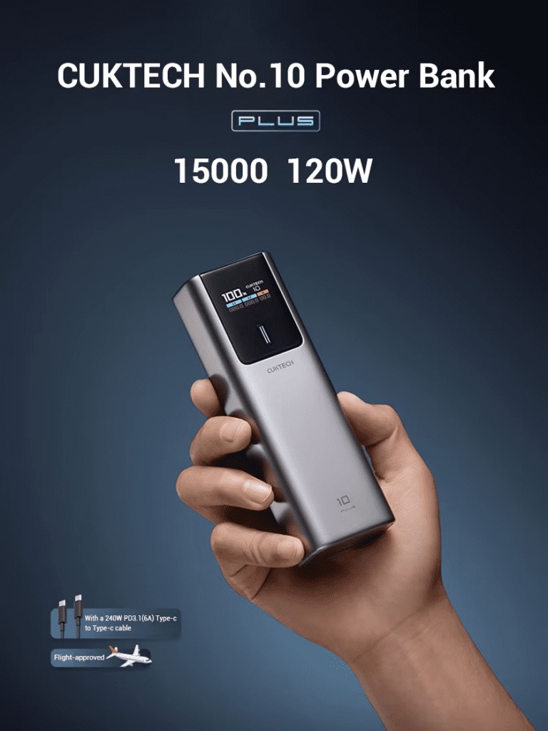 Pin dự phòng Cuktech PB150P công suất 150W màn hình TFT