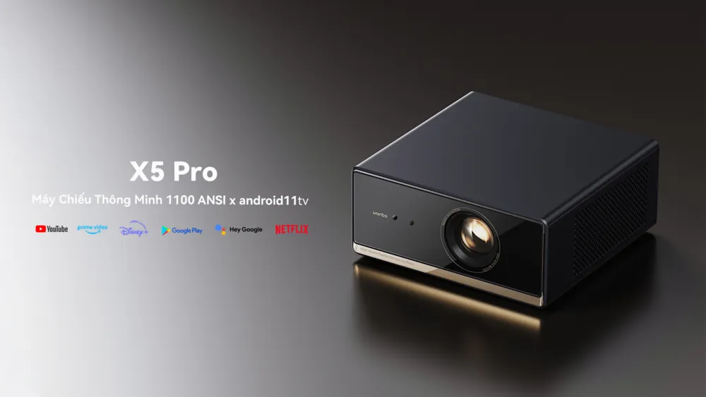 Máy chiếu Wanbo X5 Pro - Chi tiết thiết kế mặt trước