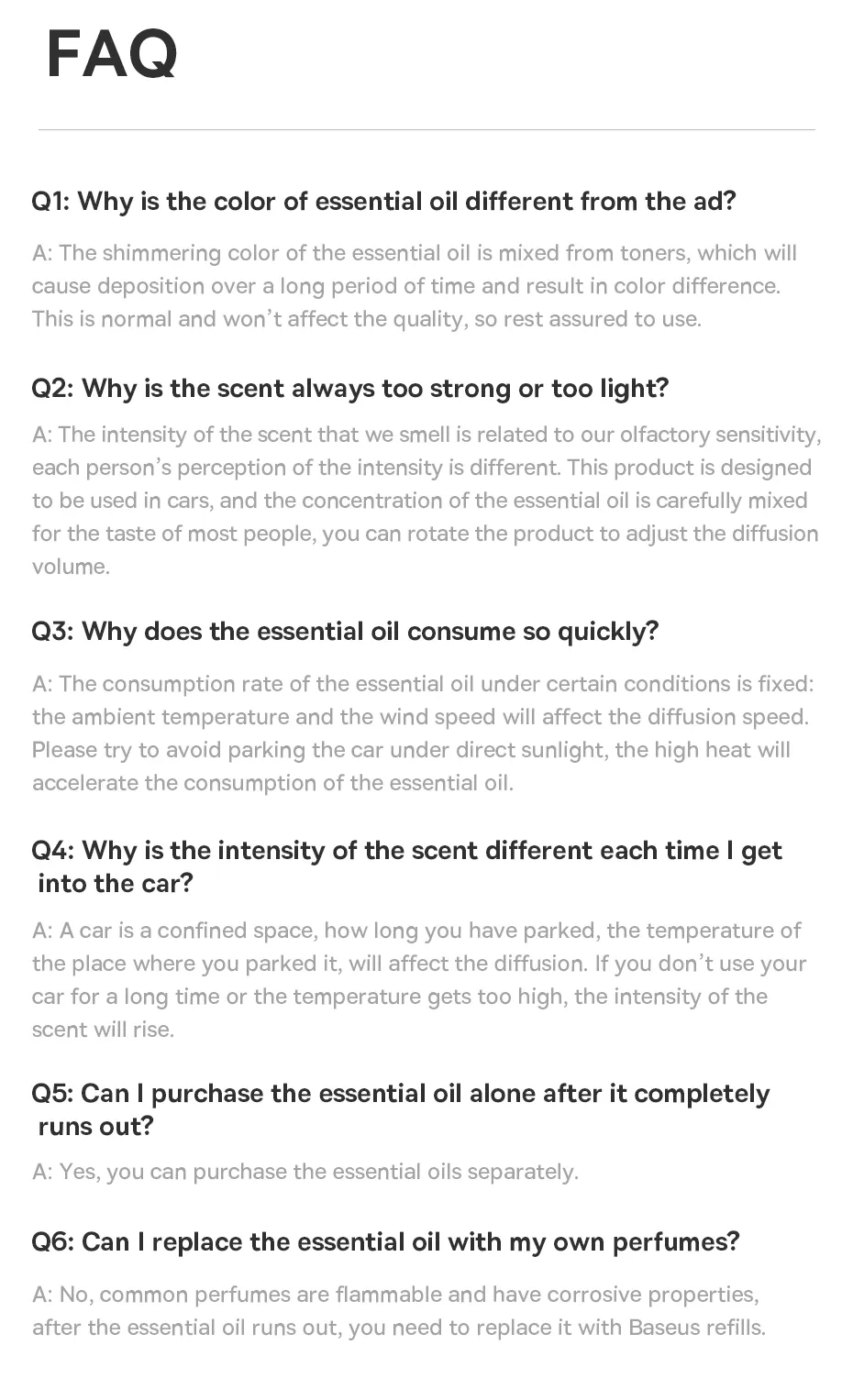 Bộ sản phẩm đầy đủ Baseus Graceful Car Fragrance