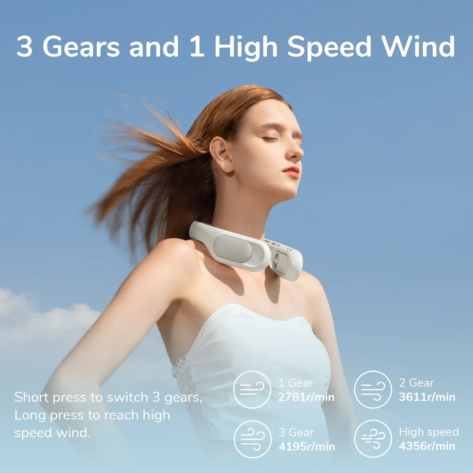 So sánh kích thước quạt đeo cổ JISULIFE FA35 và FA35 Pro