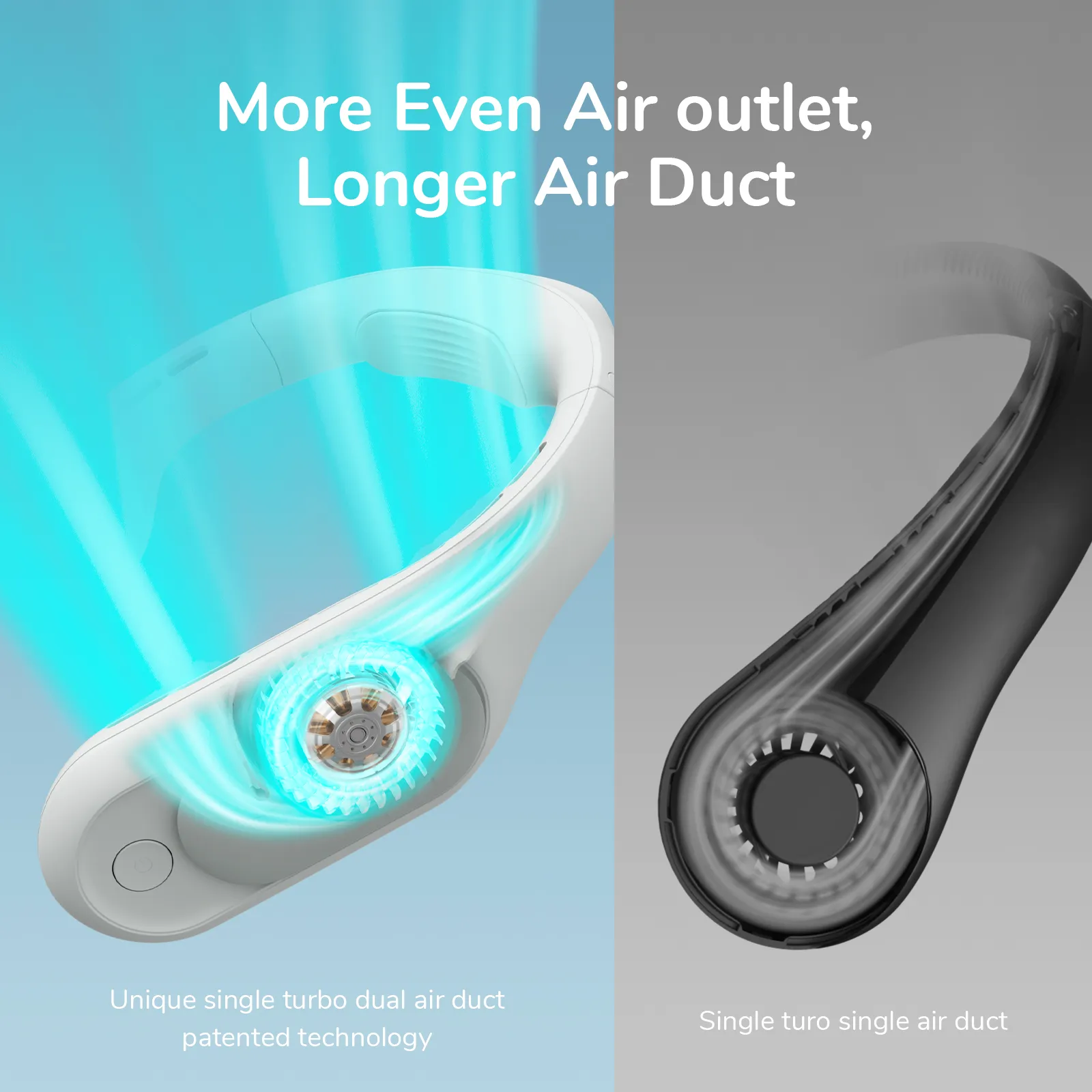 Quạt đeo cổ không cánh JISULIFE FA35/FA35 Pro sạc Type-C