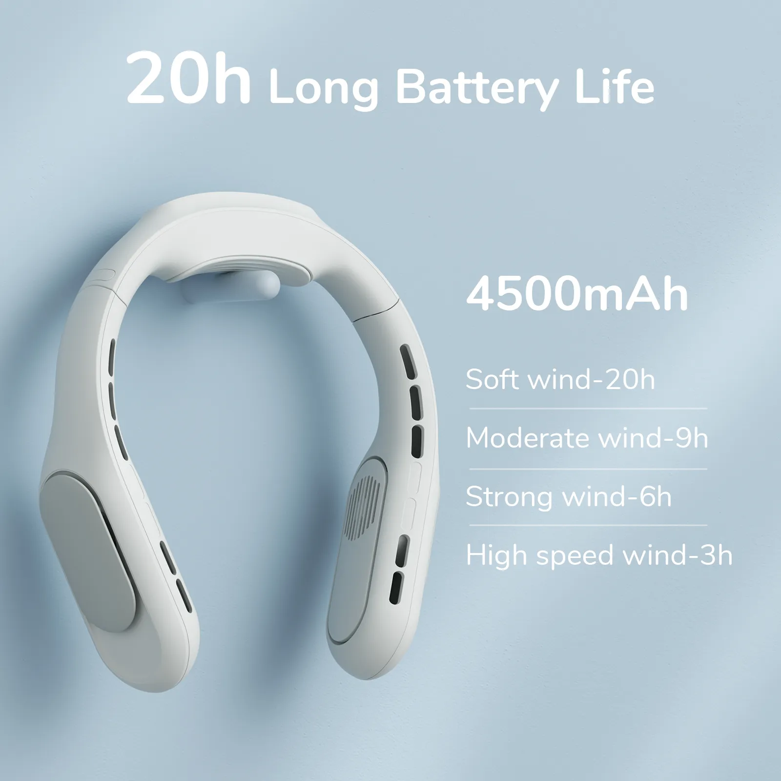 Sử dụng quạt đeo cổ JISULIFE FA35/FA35 Pro khi làm việc