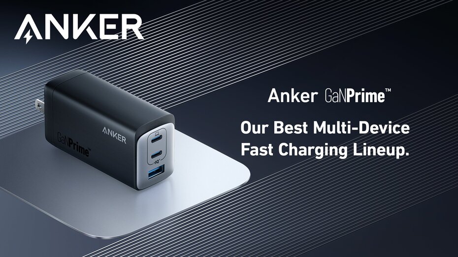 Củ sạc ANKER 737 GaNPrime 120W – Mặt trước sản phẩm