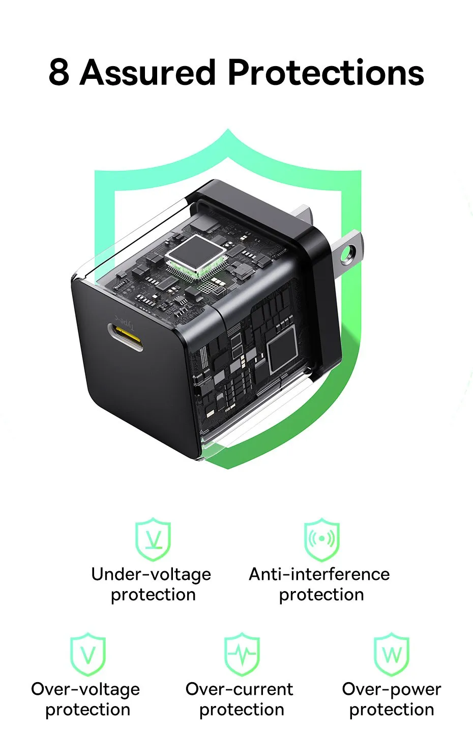 Bộ Sạc Nhanh Kèm Cáp Baseus Palm 1C 20W tiện lợi - Hình 07