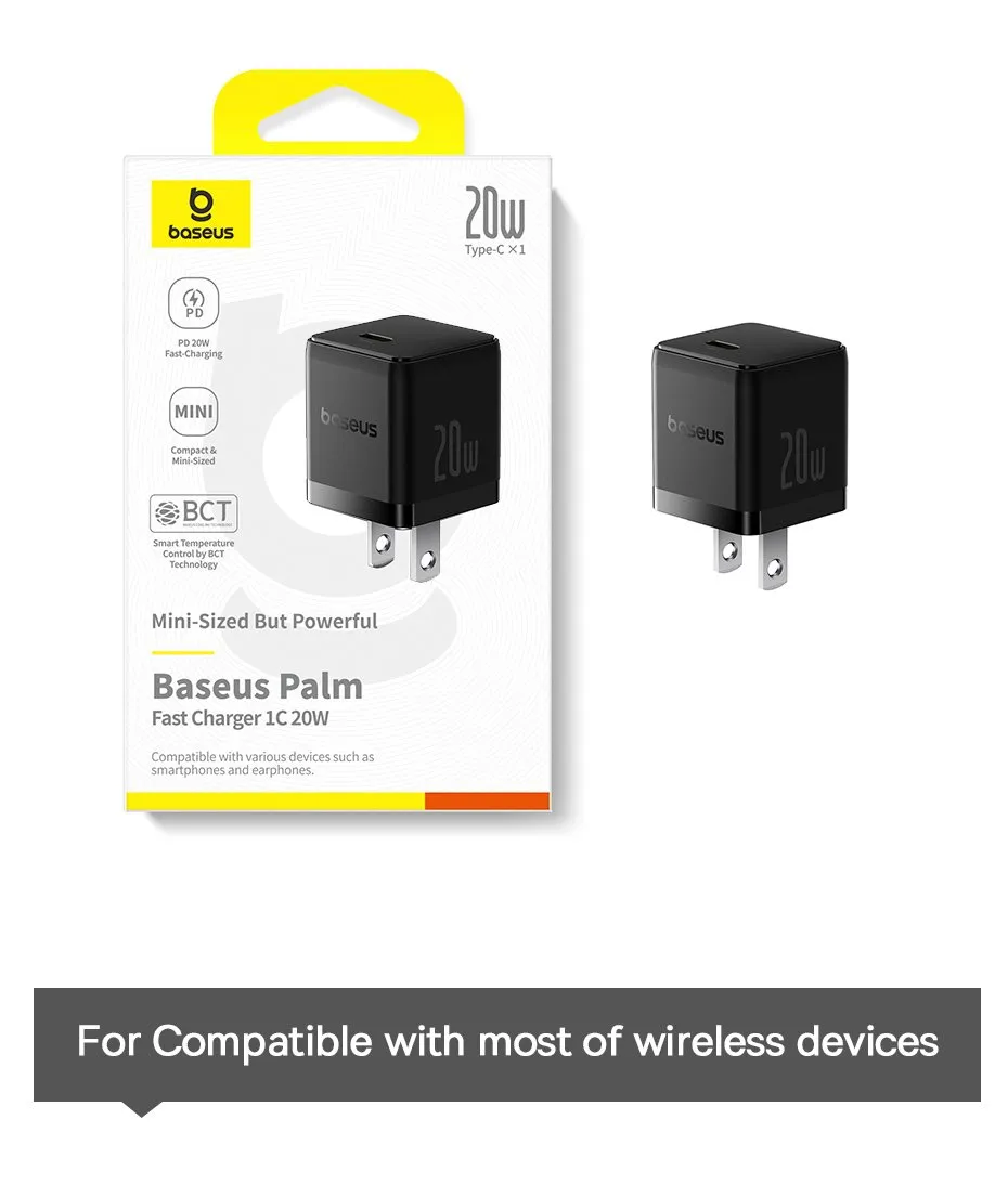 Kích thước củ sạc Baseus Palm 1C 20W - Hình 11