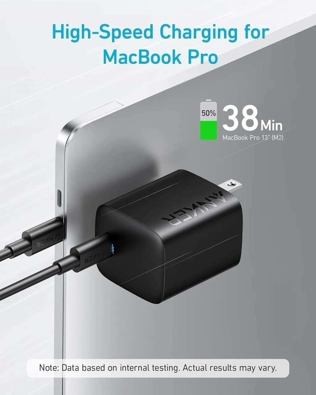 Sạc nhanh Anker 316 67W 1 cổng USB-C – Mặt sau sản phẩm