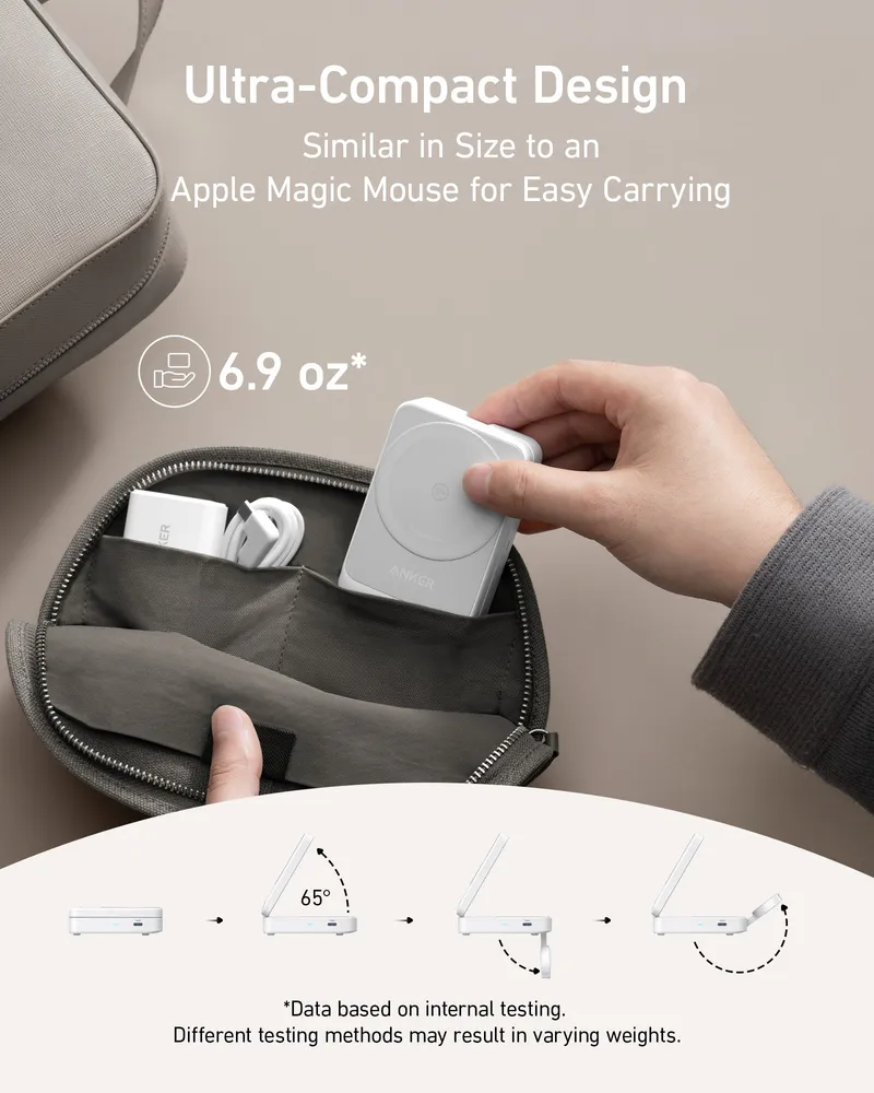 ANKER MagGo B2557 sạc đồng thời 3 thiết bị Apple, chuẩn Qi2 15W