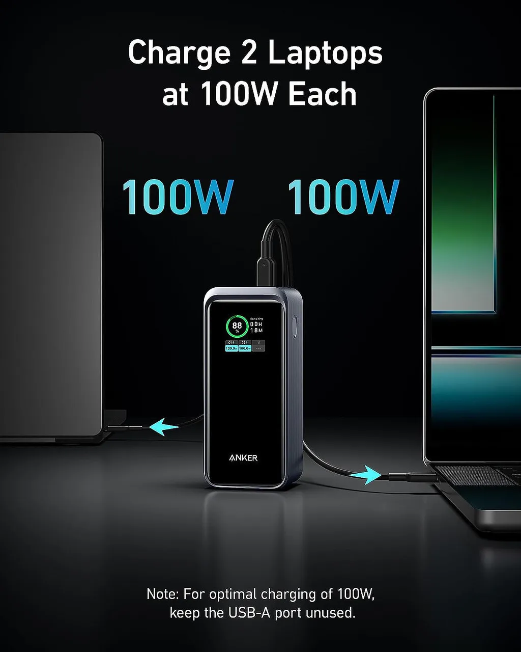 Pin Dự Phòng 200W ANKER GaN Prime A1336 20000mAh 2C1A - Chụp góc 3