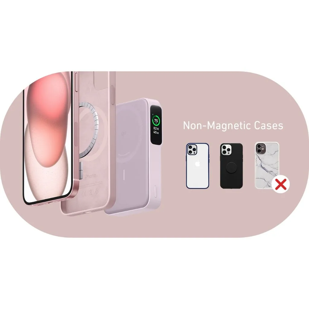 Pin dự phòng từ tính Anker MagGo A1654 10000mAh 27W Qi2 - Chụp góc 2