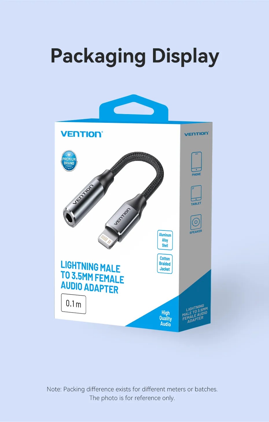 Sử dụng cáp chuyển VENTION BMB kết nối tai nghe với iPhone