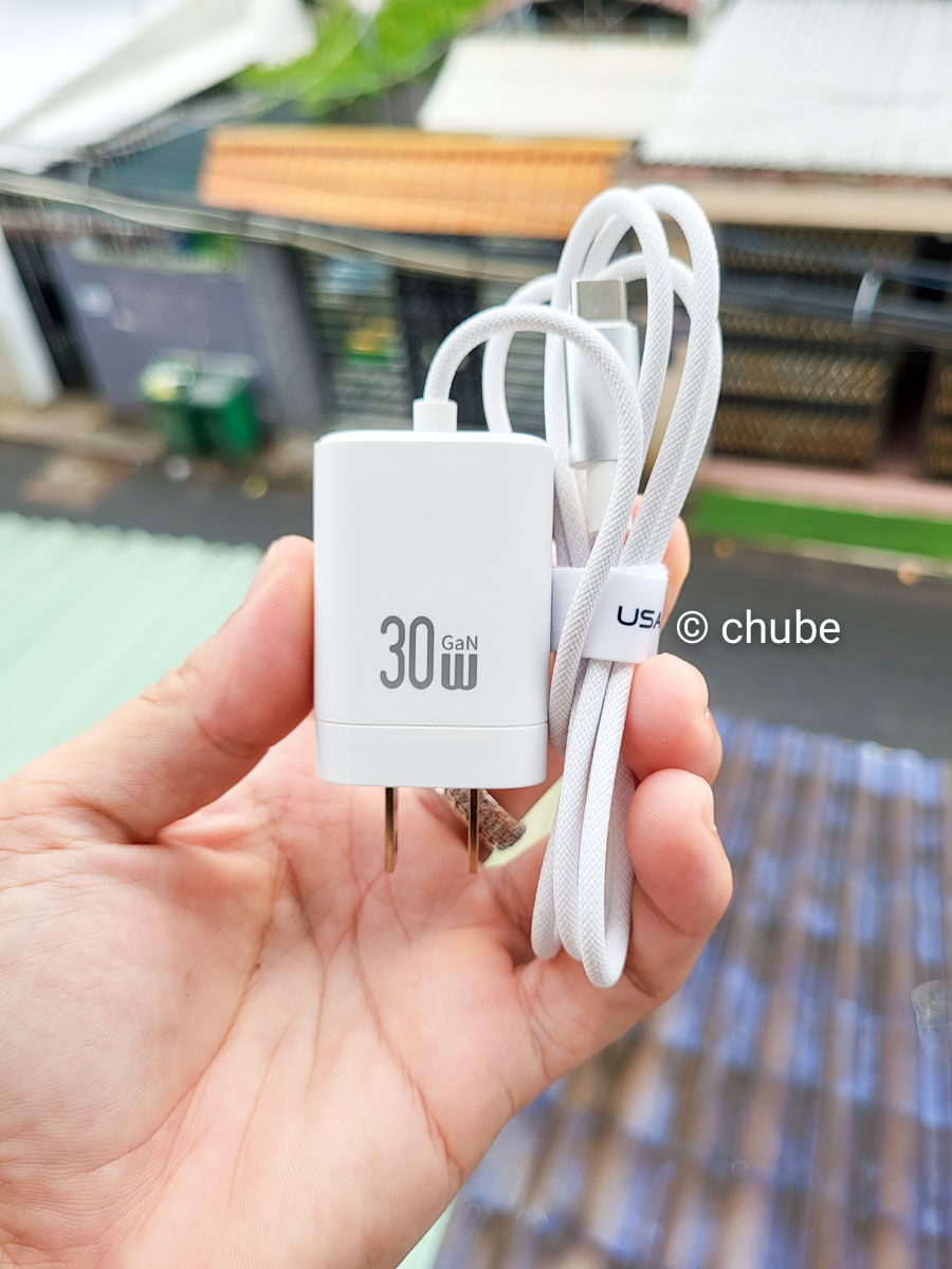Củ sạc 30W GaN USAMS CC271 Type-C - 20250516_172741