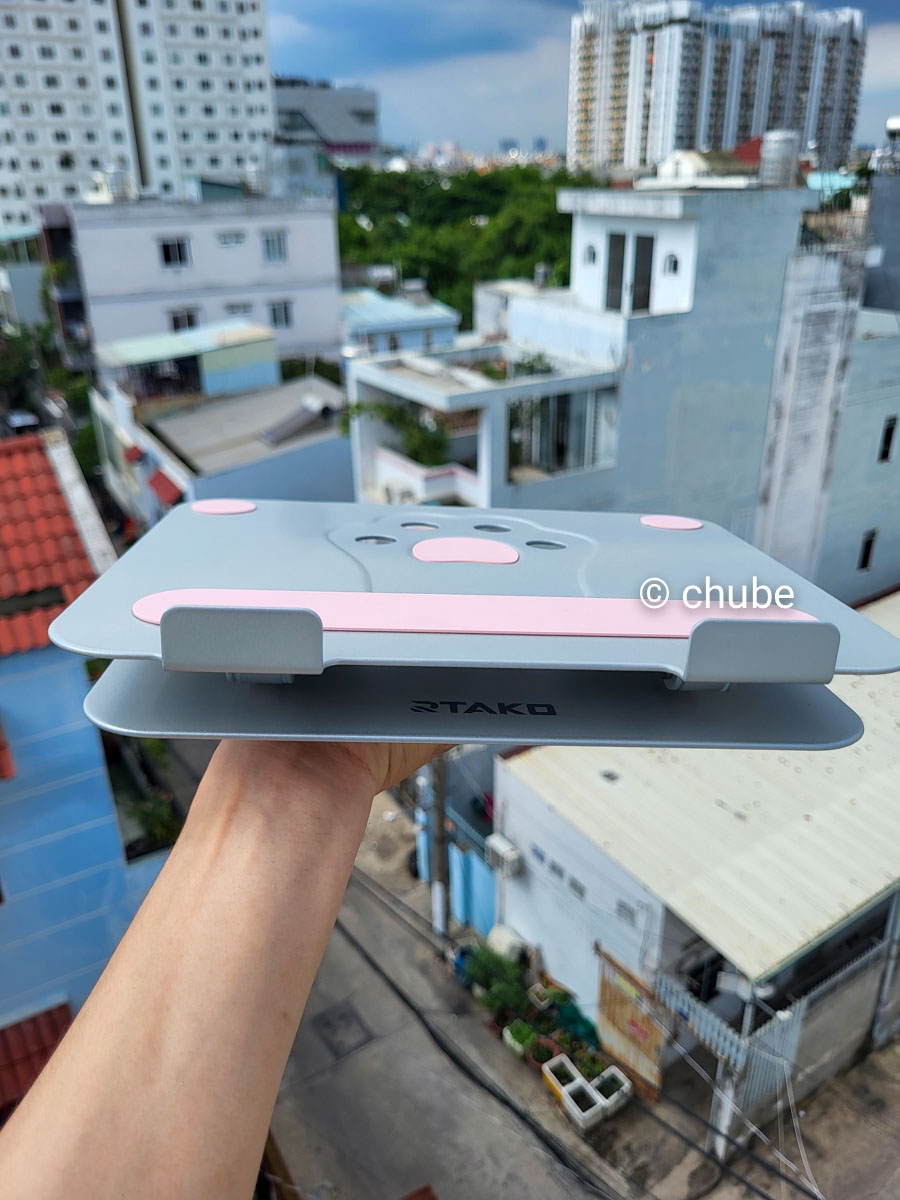 Giá đỡ laptop Rtako L49 CATS PAW chịu lực 50kg – góc nhìn chính diện
