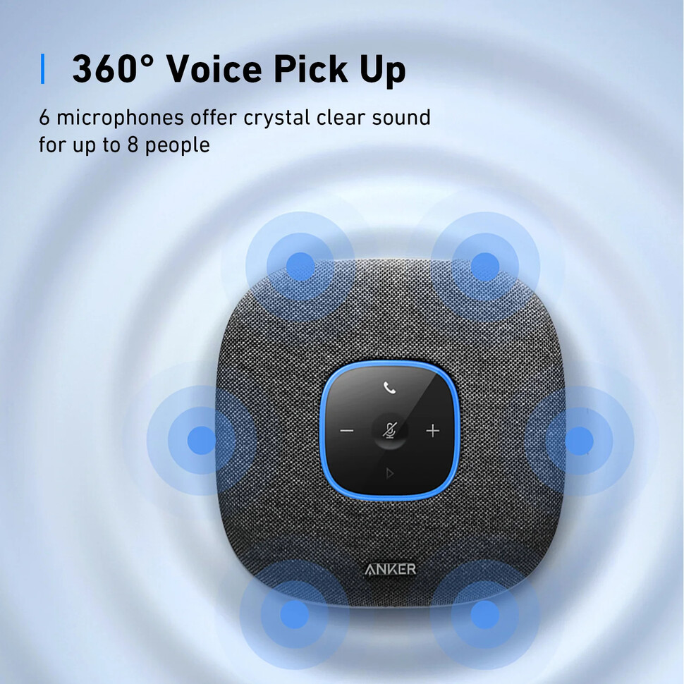 Loa Bluetooth ANKER A3302 - thiết kế nhỏ gọn, chuyên nghiệp cho họp trực tuyến