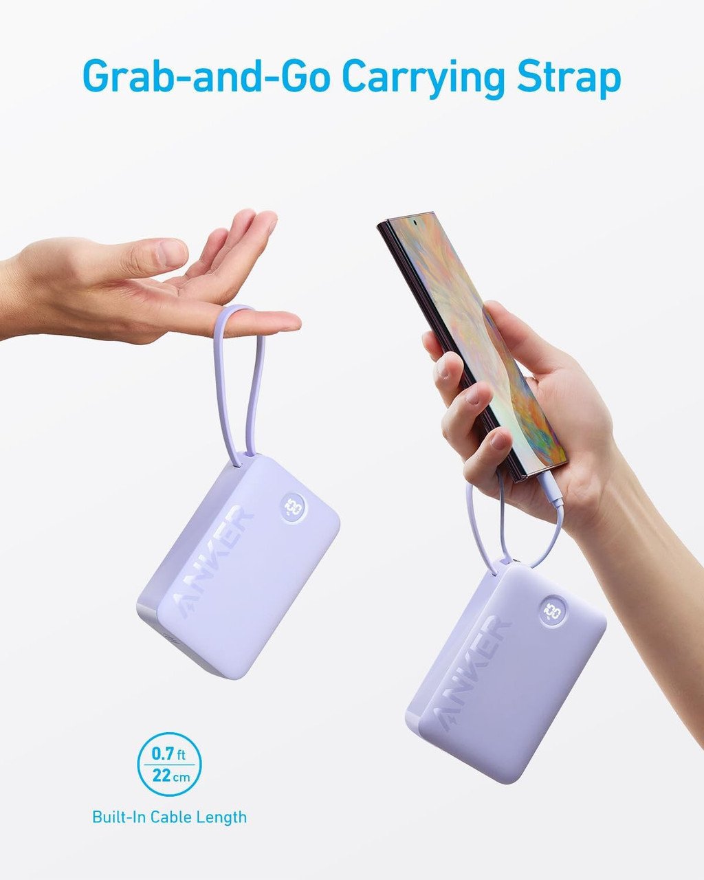 Pin dự phòng 22.5W ANKER Prime A1647 20000mAh với màn hình kỹ thuật số