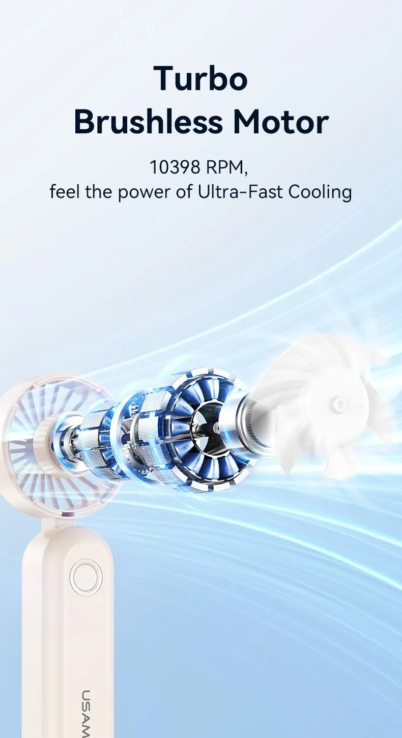 USAMS ZB352 - động cơ êm ái, ít gây tiếng ồn, mát dễ chịu