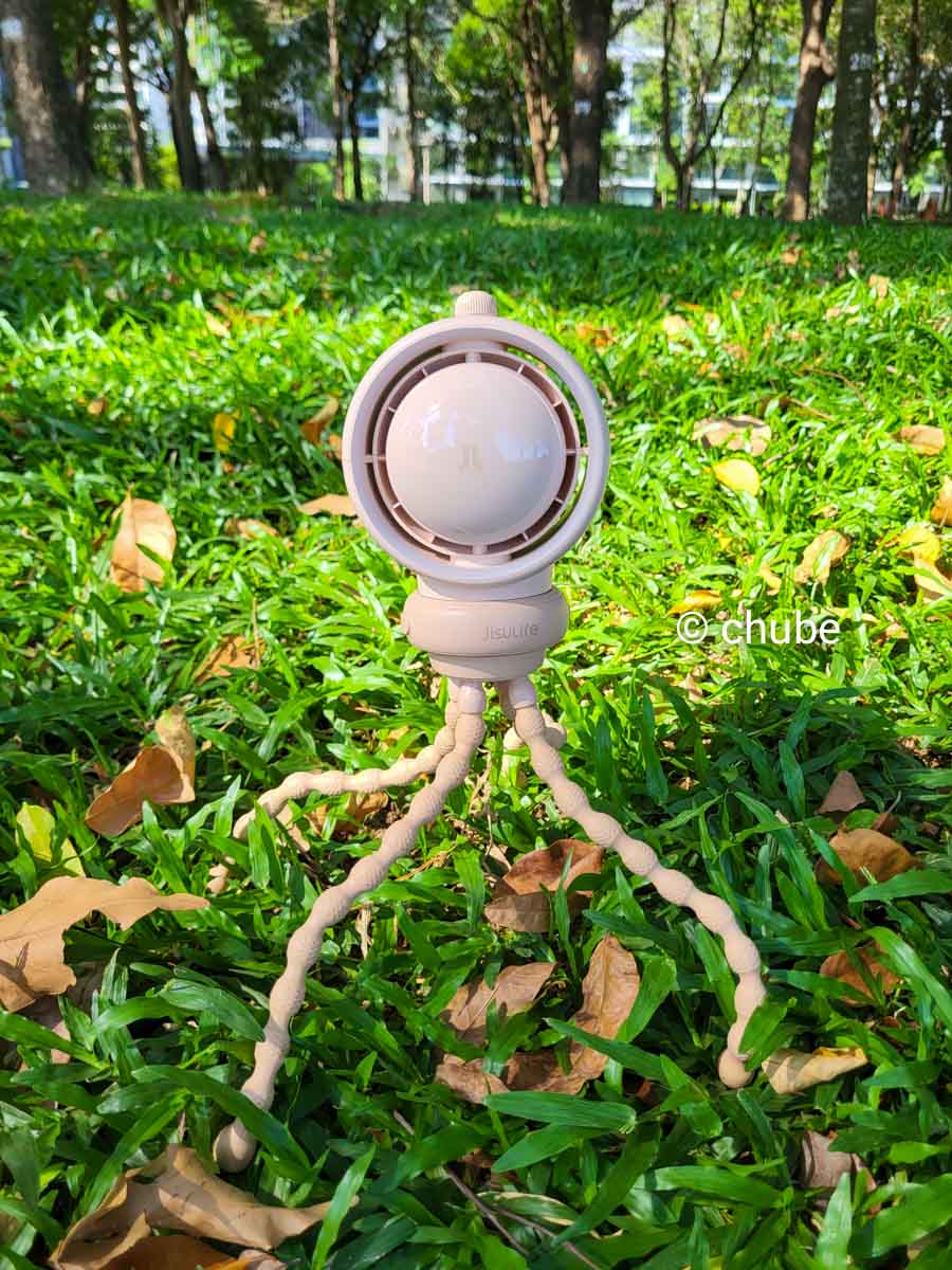 Quạt kẹp không cánh JISULIFE Life 2S - góc nghiêng bên phải