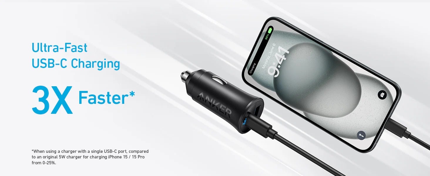 Tẩu sạc Anker 30W A2741 tương thích với hầu hết các dòng xe và thiết bị di động