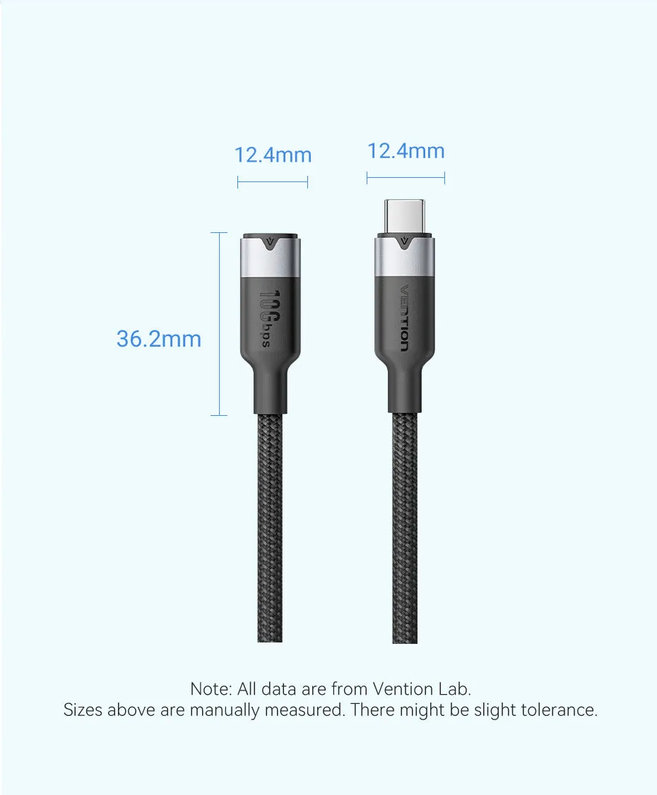 Bao bì sản phẩm cáp nối dài USB-C VENTION TRF