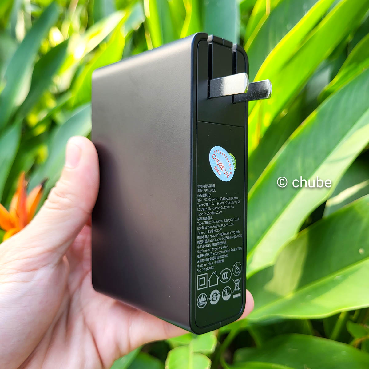 Cốc sạc nhanh kiêm pin sạc dự phòng Baseus 10000mAh 20W - mặt trước
