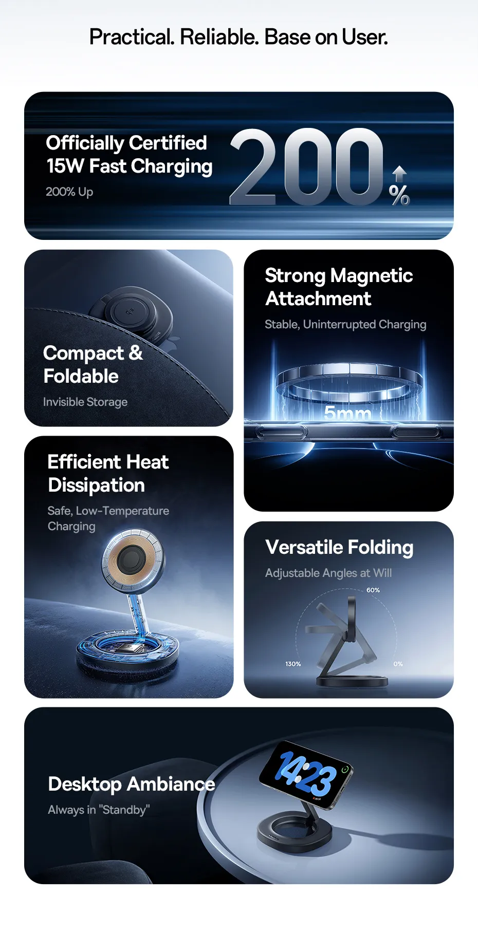 Chuẩn sạc không dây Qi2 công suất 15W trên Baseus EnerFill FF11