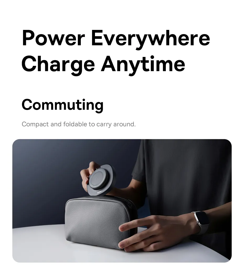 Sản phẩm đế sạc không dây Baseus EnerFill FF11 màu đen