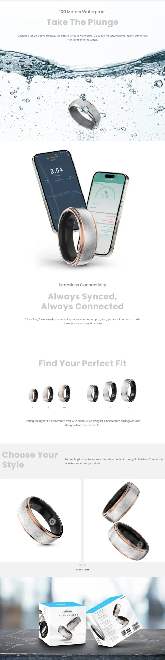 Các tính năng nổi bật trên Nhẫn thông minh HiFuture Future Ring 2