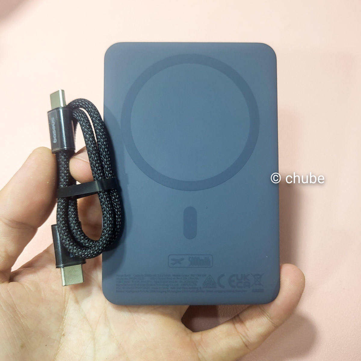 Pin dự phòng từ tính Baseus PicoGo AM41 20W - góc nghiêng
