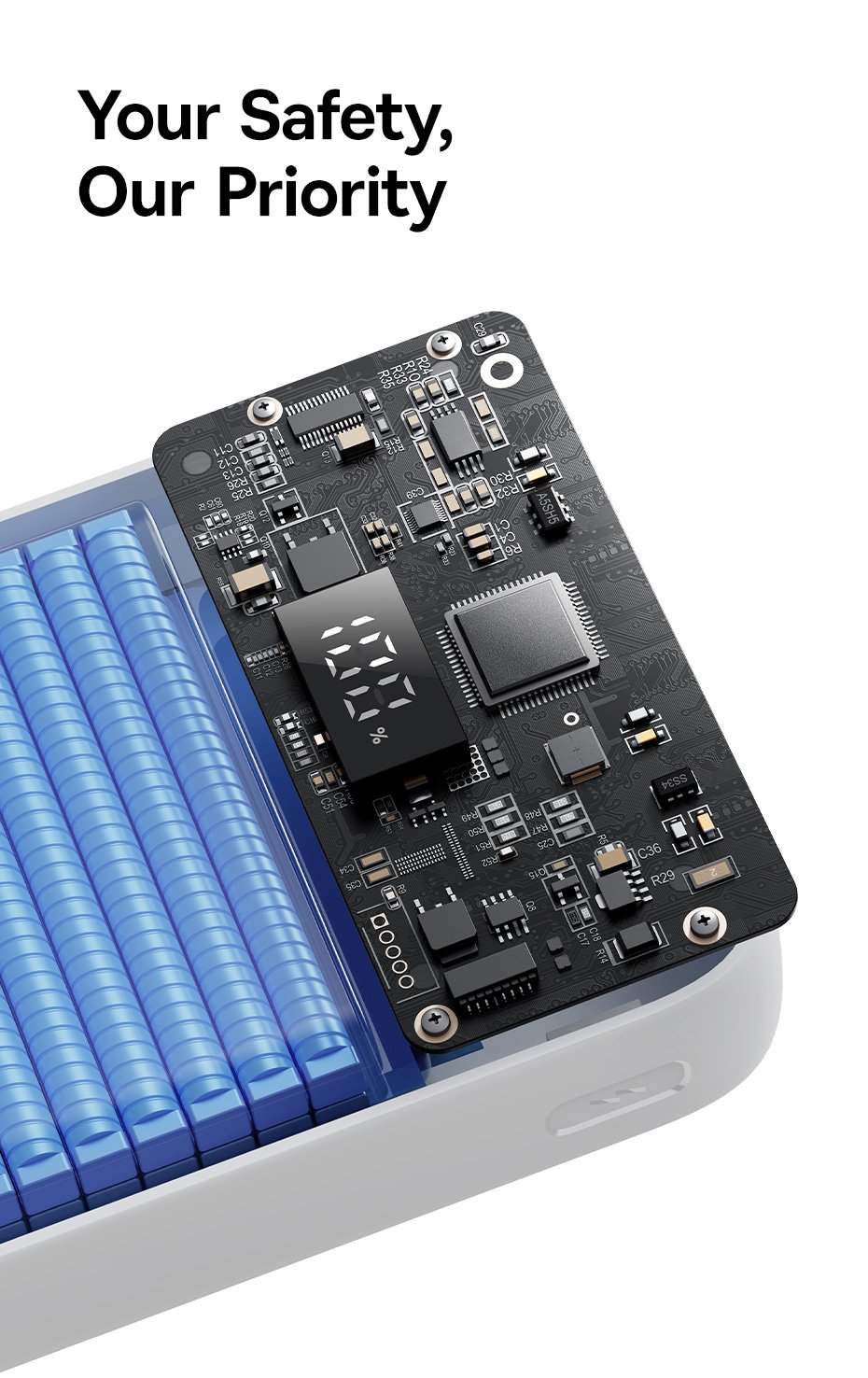 Pin sạc dự phòng Baseus Lipow 10000mAh và bao bì sản phẩm
