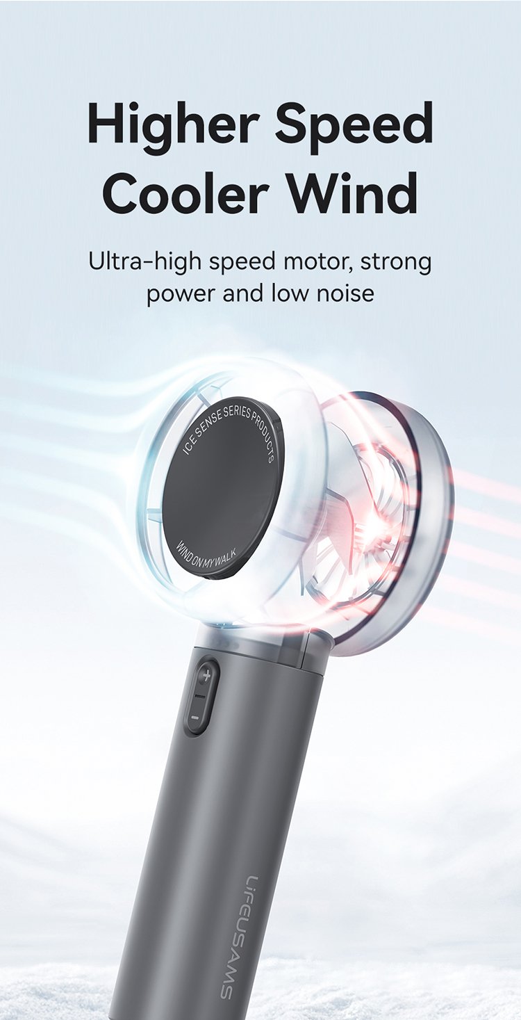 Quạt để bàn mini USAMS LU01 có 5 cấp độ gió