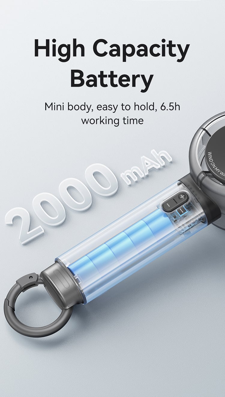 Tính năng 5 cấp độ gió mạnh mẽ của quạt mini USAMS LU01