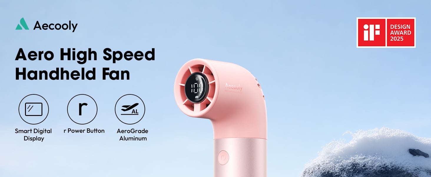 Thiết kế nhỏ gọn của quạt mini AECOOLY Aero