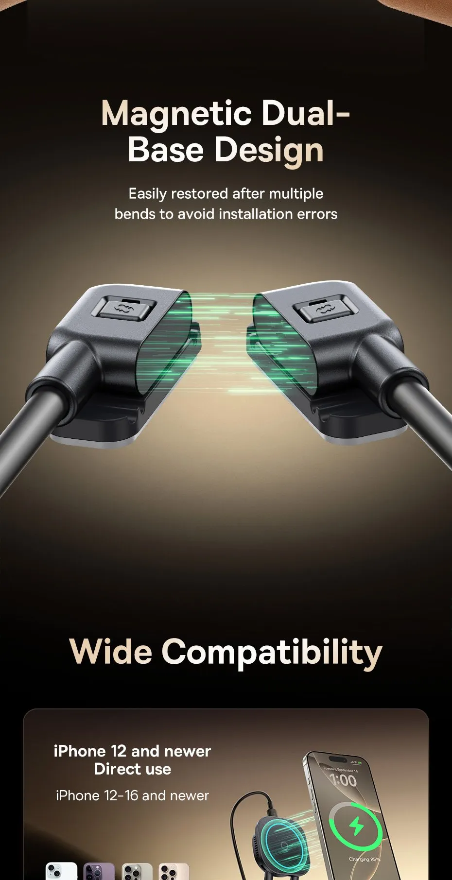 Phụ kiện trong hộp của đế sạc từ tính Baseus PrimeTrip C03s Pro