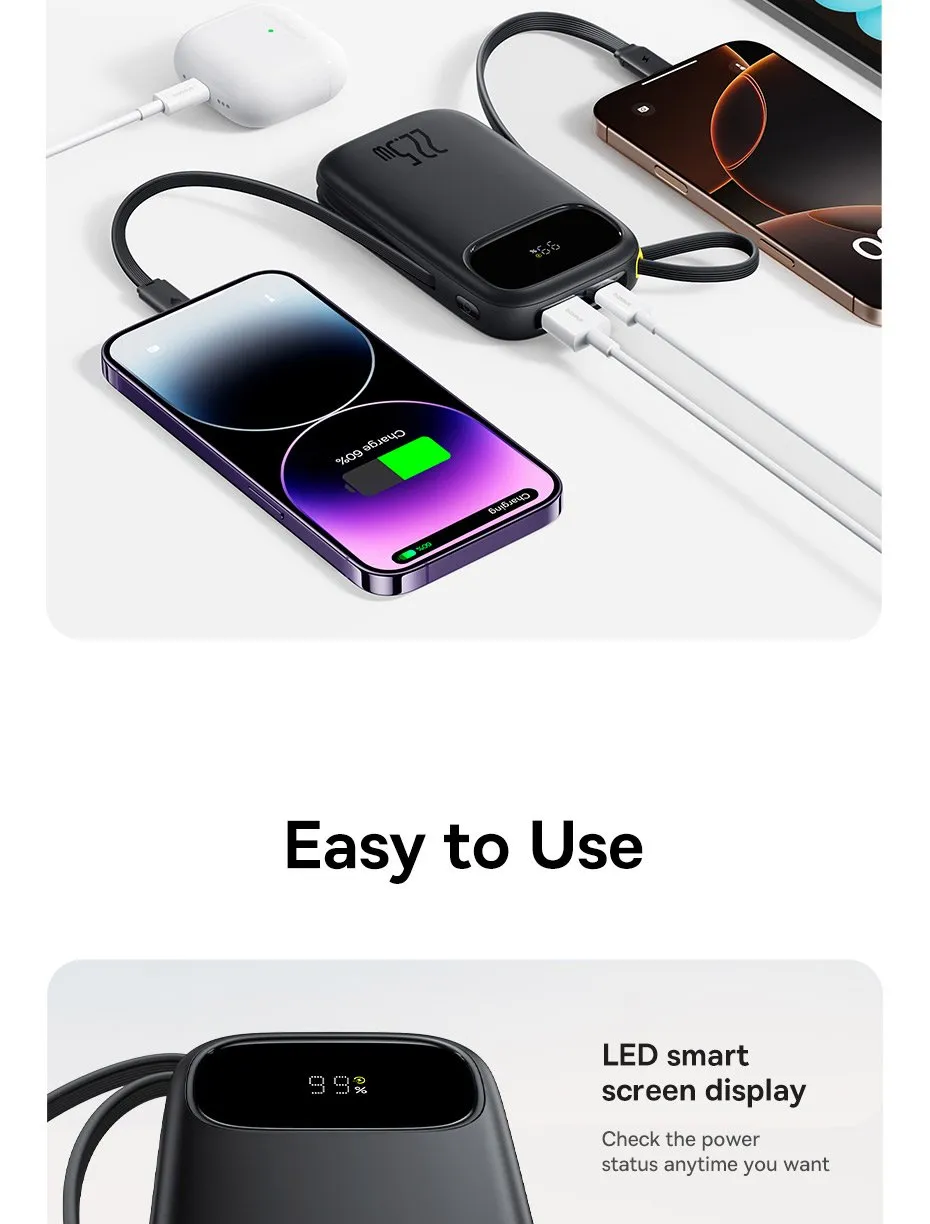 Khả năng sạc đầy 59% pin iPhone trong 30 phút của Baseus Qpow3
