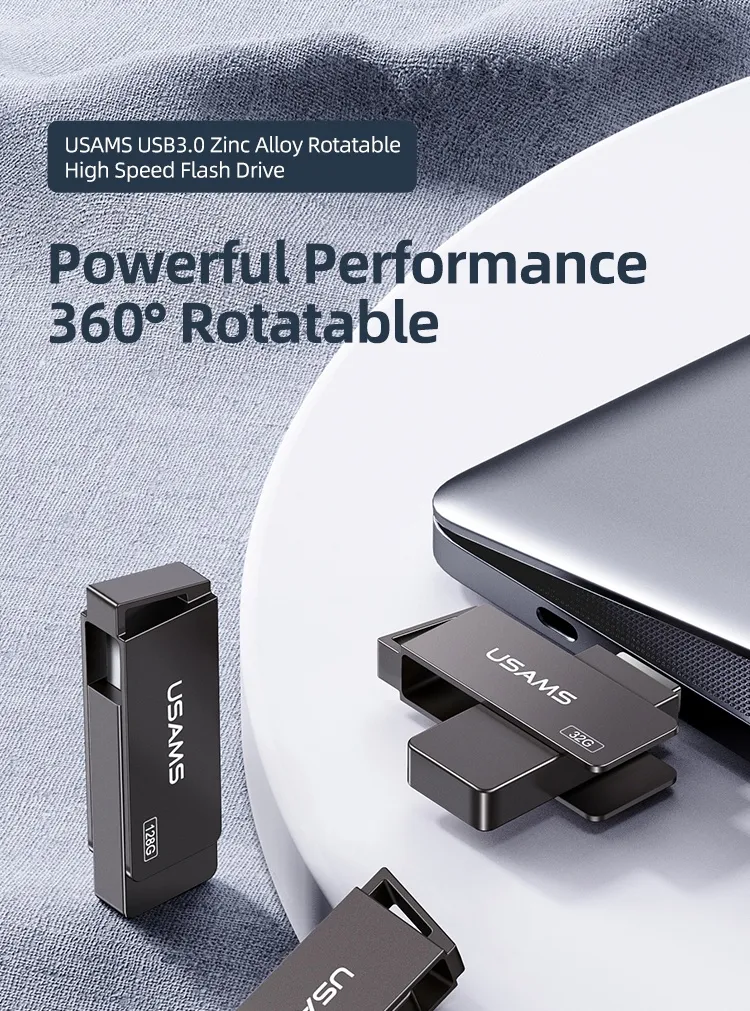USB 3.0 USAMS ZB195 32G cắm vào máy tính xách tay