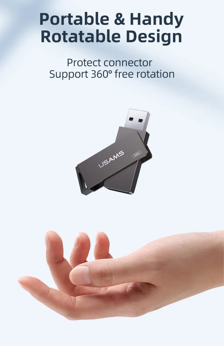 USB 16GB USAMS US-ZB194 nhỏ gọn có móc treo tiện lợi