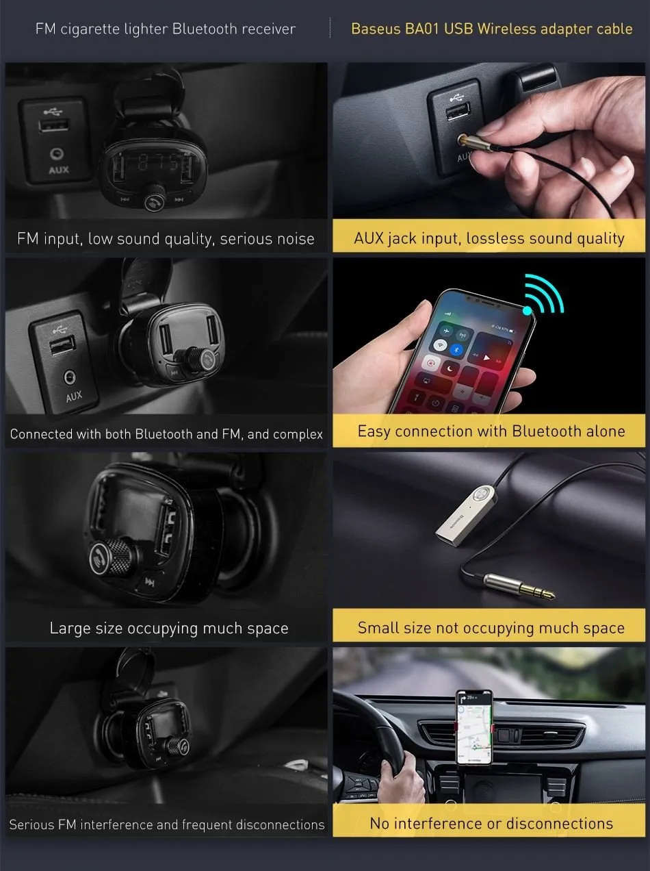 Công nghệ Bluetooth 5.0 trên bộ thu Baseus BA01