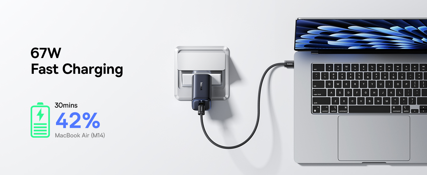 Củ sạc Baseus PicoGo AE11 trang bị 3 cổng sạc 2C và 1A