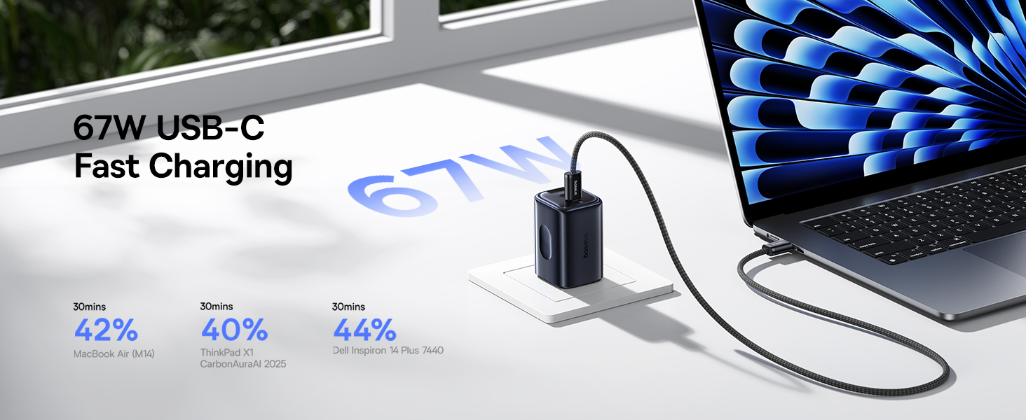 Củ sạc nhanh 3 cổng Baseus PicoGo AE11 sạc đồng thời nhiều thiết bị