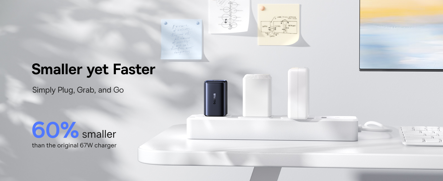 Sơ đồ chia điện thông minh của củ sạc Baseus PicoGo AE11 67W