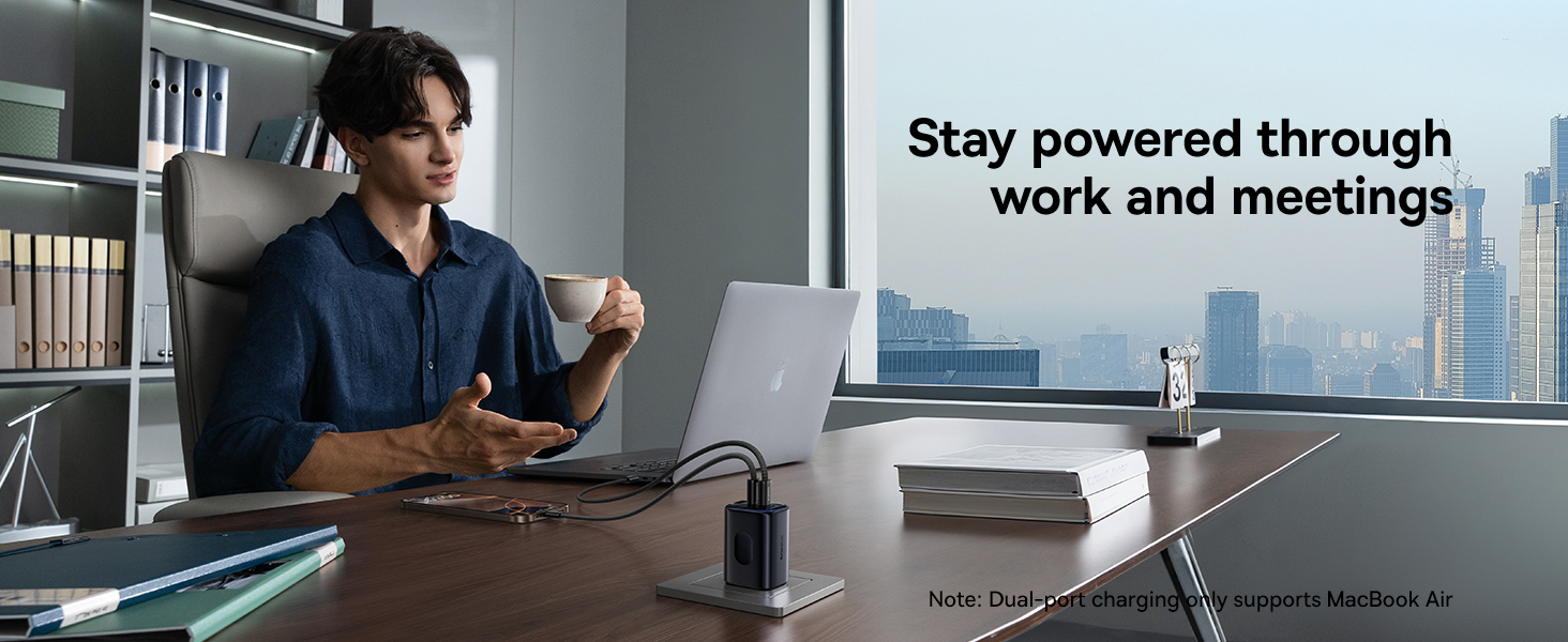 Chi tiết các cổng sạc trên củ sạc nhanh 3 cổng Baseus PicoGo AE11