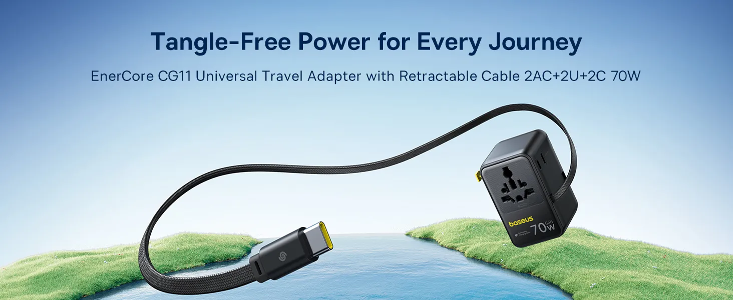 Củ sạc du lịch Baseus EnerCore CG11 70W – ảnh 01
