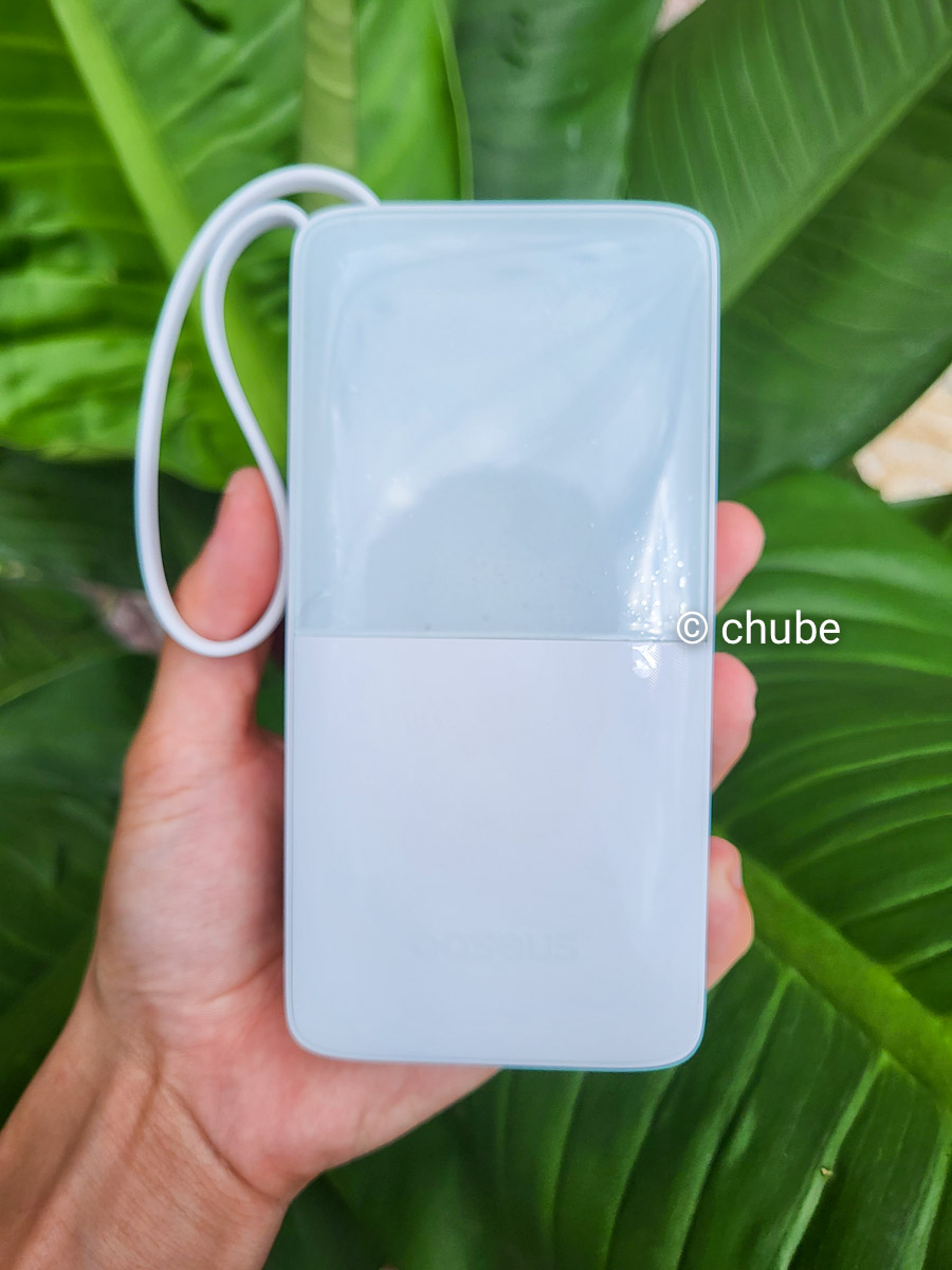 Pin dự phòng Baseus Bipow2 20W – phần cạnh và cổng sạc