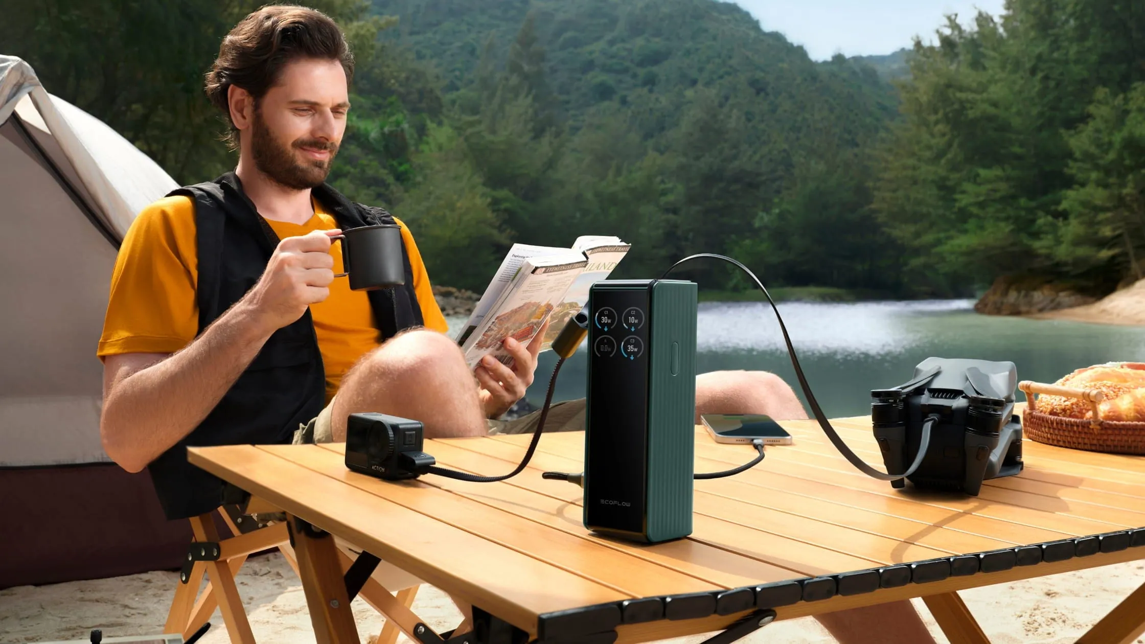 So sánh kích thước của pin sạc dự phòng EcoFlow RAPID 25.000mAh