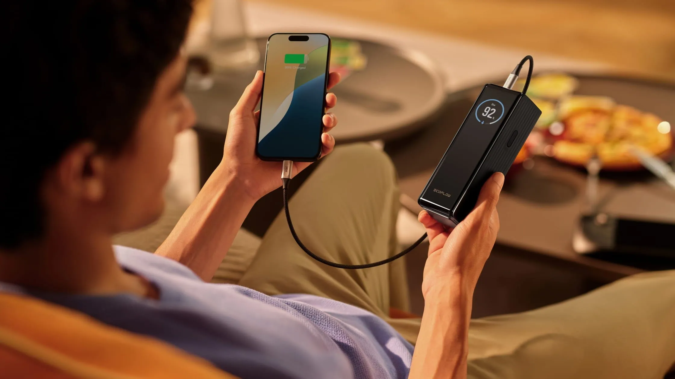 Biểu đồ công suất sạc của pin dự phòng EcoFlow RAPID